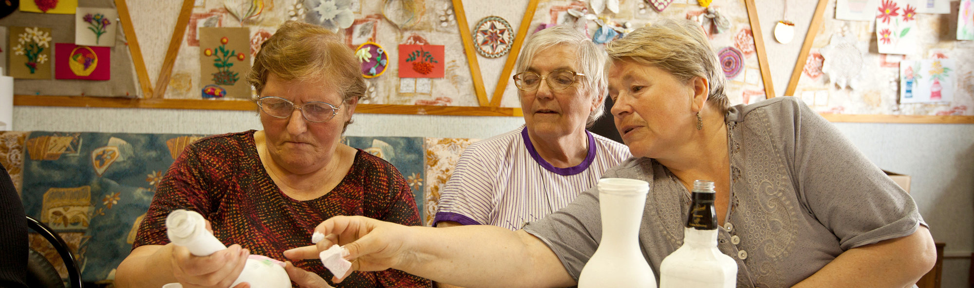 Three Elderly female